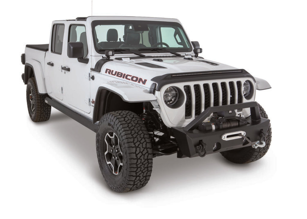 Auto Ventshade AVS 753156 Aeroskin LightShield Hood Shield; Black for Select Jeep Gladiator, Jeep Wrangler
