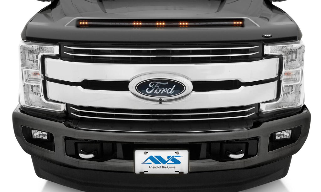 Auto Ventshade AVS 753135-J7 Aeroskin Lightshield Color-Match Hood Protector; Magnetic Grey Metallic for Select Ford F-250 Super Duty, Ford F-350 Super Duty, Ford F-450 Super Duty