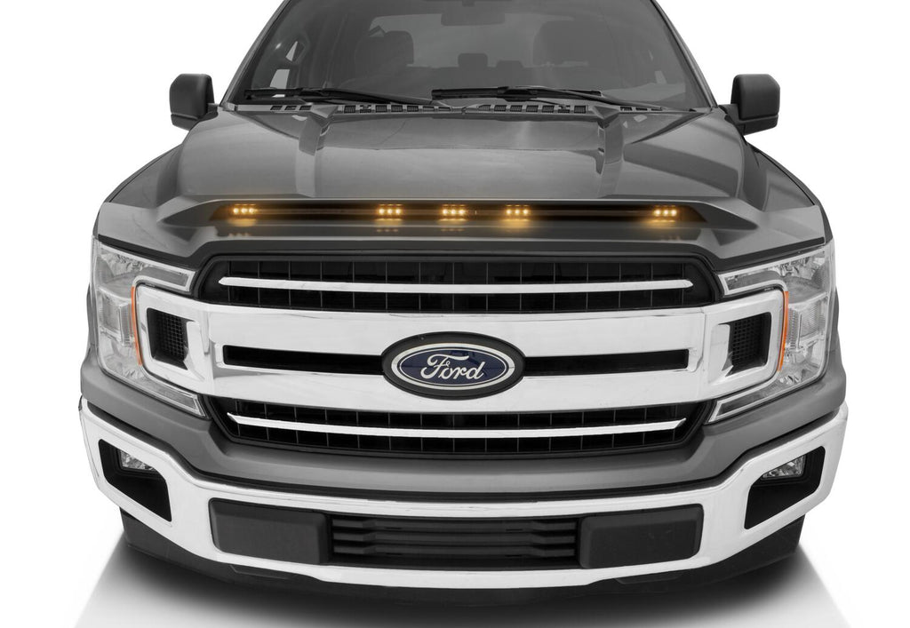 Auto Ventshade AVS 753096-J7 Aeroskin Lightshield Color-Match Hood Protector; Magnetic Grey Metallic