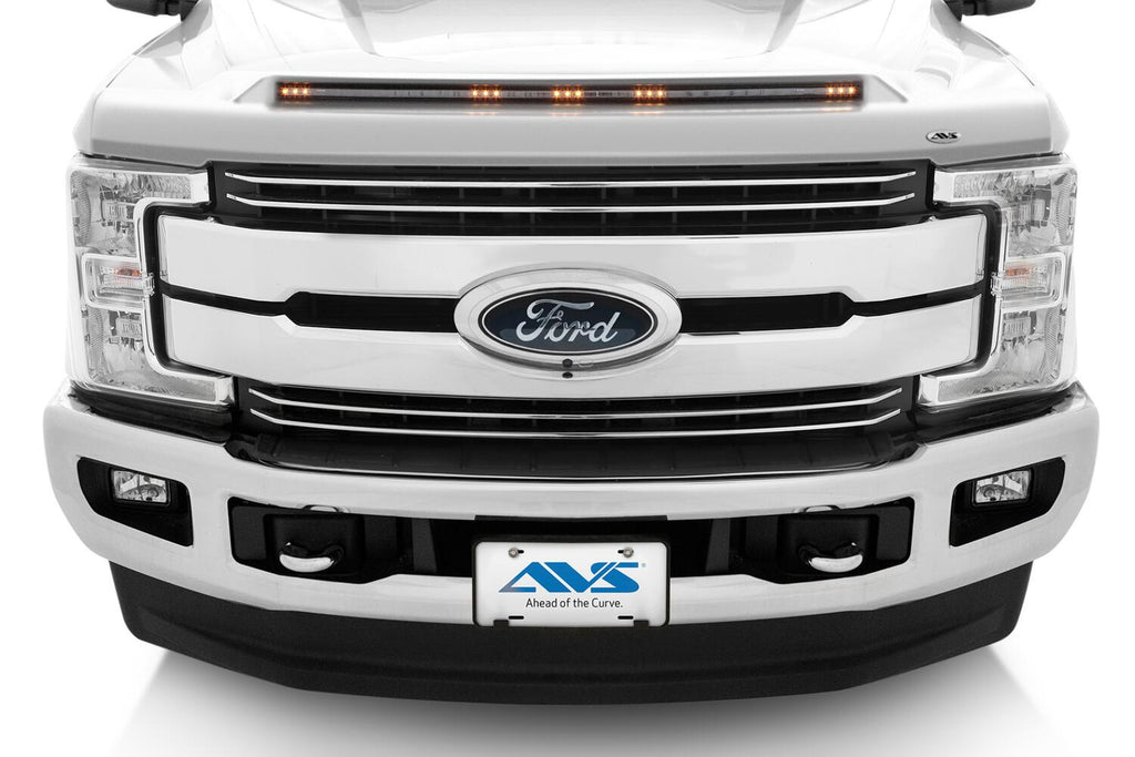 Auto Ventshade AVS 753135-Z1 Aeroskin Lightshield Color-Match Hood Protector; Oxford White for Select Ford F-250 Super Duty, Ford F-350 Super Duty, Ford F-450 Super Duty