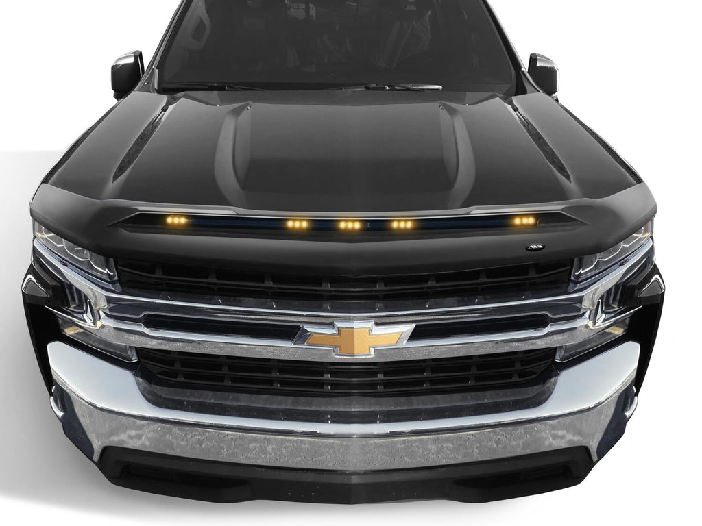 Auto Ventshade AVS 753168-GBA Aeroskin Lightshield Color-Match Hood Protector; Black