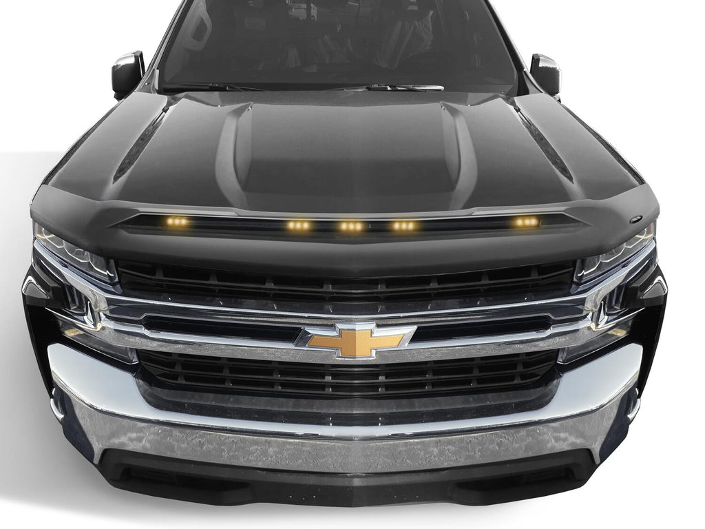 Auto Ventshade AVS 753168-GAN Aeroskin Lightshield Color-Match Hood Protector; Silver Metallic