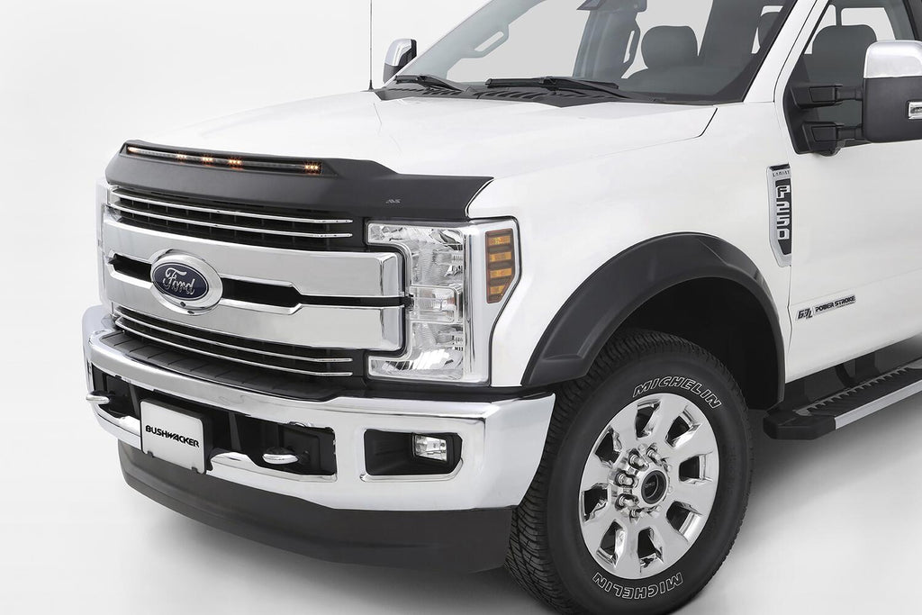 Auto Ventshade AVS 753135 Aeroskin LightShield Hood Shield; Black for Select Ford F-250 Super Duty, Ford F-350 Super Duty, Ford F-450 Super Duty