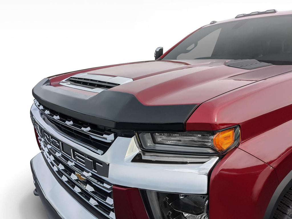 Auto Ventshade AVS 322187 Aeroskin Hood Protector; Smoke for Select Chevrolet Silverado HD, Chevrolet Silverado HD