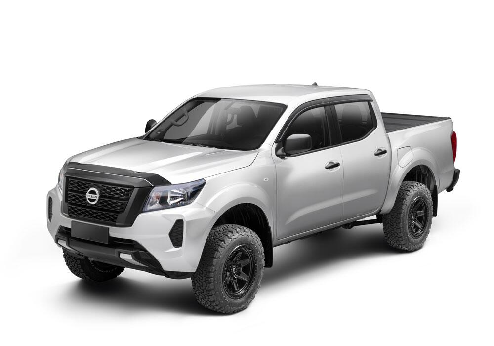 Auto Ventshade AVS 322211 Aeroskin Hood Protector; Smoke for Select Nissan NP300, Nissan NP300 Frontier