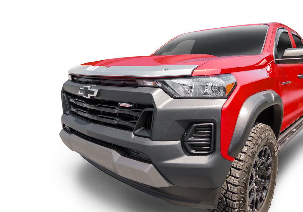 Auto Ventshade AVS 622213 Aeroskin Hood Protector; Chrome for Select Chevrolet Colorado