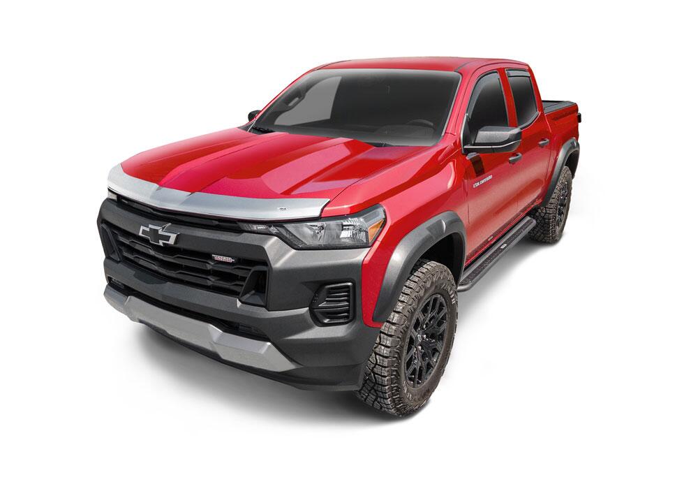 Auto Ventshade AVS 622213 Aeroskin Hood Protector; Chrome for Select Chevrolet Colorado