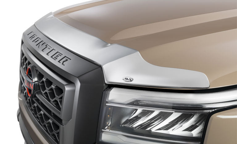 Auto Ventshade AVS 622195 Aeroskin Hood Protector; Chrome for Select Nissan Frontier