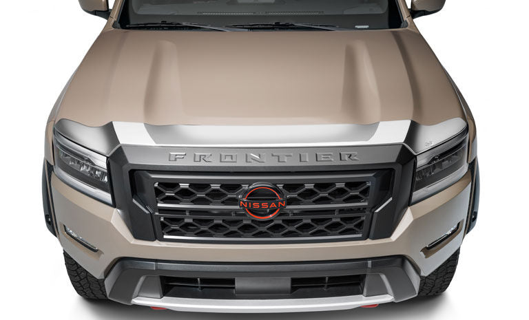 Auto Ventshade AVS 622195 Aeroskin Hood Protector; Chrome for Select Nissan Frontier