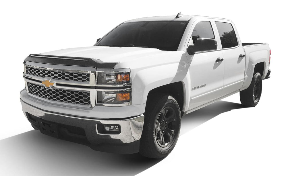 Auto Ventshade AVS 753062 Aeroskin LightShield Hood Shield; Black for Select Chevrolet Silverado