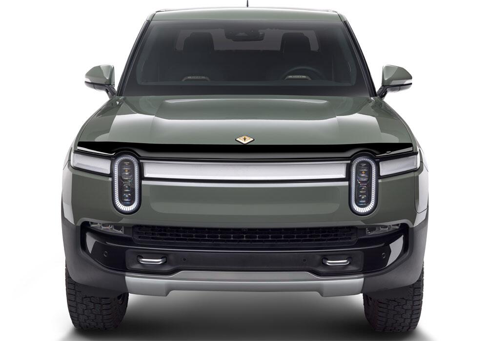 Auto Ventshade AVS 322210 Aeroskin Hood Protector; Smoke for Select Rivian R1T
