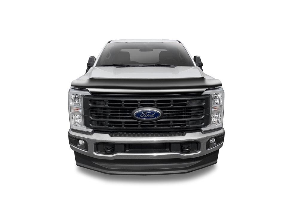 Auto Ventshade AVS 25235 Bugflector II Hood Shield; Smoke for Select Ford F-250 Super Duty, Ford F-350 Super Duty, Ford F-450 Super Duty, Ford F-550 Super Duty