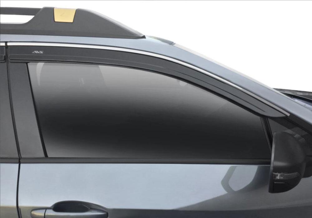 Auto Ventshade AVS 794057 Ventvisor Deflector; Smoke w/Chrome Trim; Low Profile; 4 pc. for Select Subaru Outback