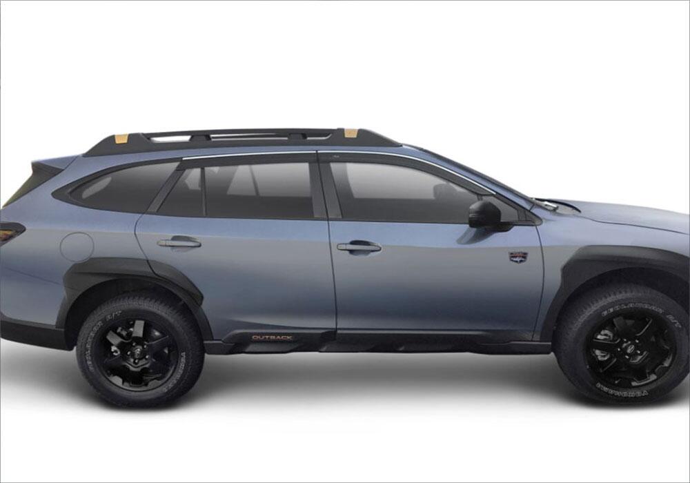 Auto Ventshade AVS 794057 Ventvisor Deflector; Smoke w/Chrome Trim; Low Profile; 4 pc. for Select Subaru Outback