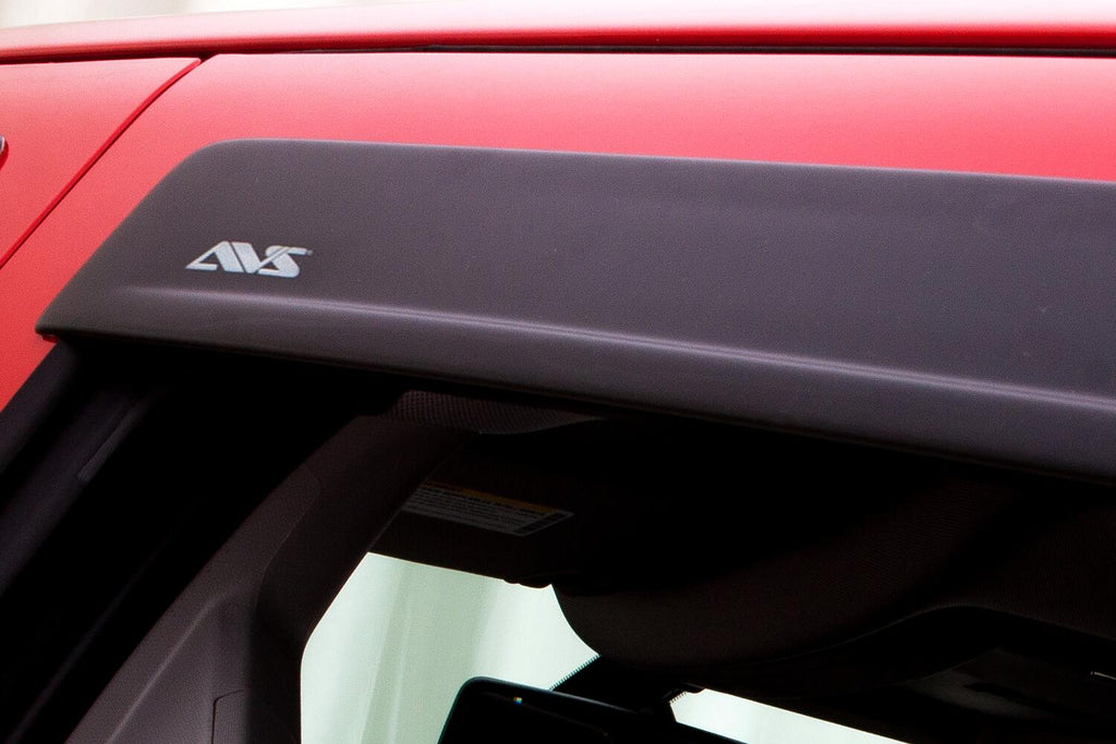 Auto Ventshade AVS 774080 Ventvisor Deflector; Matte Black; Low Profile; Outside Mount 4 pc. for Select Chevrolet Silverado 1500, Chevrolet Silverado LTD, Chevrolet Silverado HD, Chevrolet Silverado HD, GMC Sierra 1500, GMC Sierra HD, GMC Sierra HD