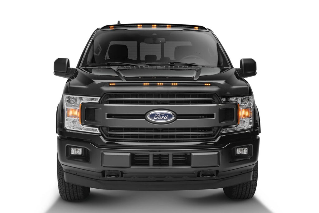 Auto Ventshade AVS 698096 AeroCab Marker Light with five amber LED; Black for Select Ford F-150