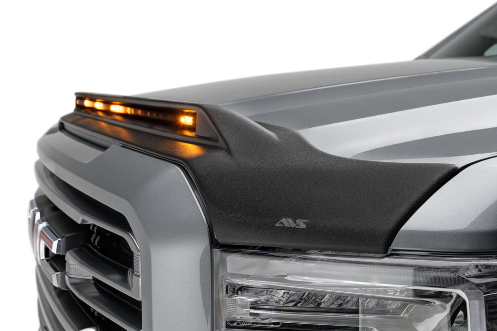 Auto Ventshade AVS 753167 Aeroskin LightShield Hood Shield; Black for Select GMC Sierra