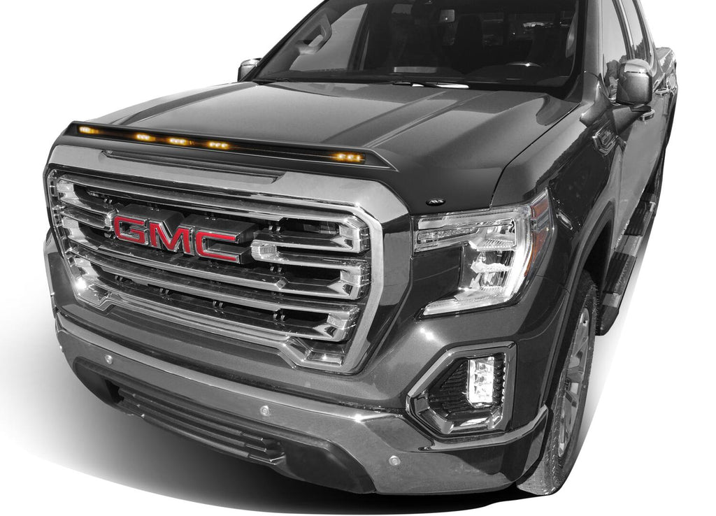 Auto Ventshade AVS 753167-GAN Aeroskin Lightshield Color-Match Hood Protector; Quicksilver Metallic for Select GMC Sierra