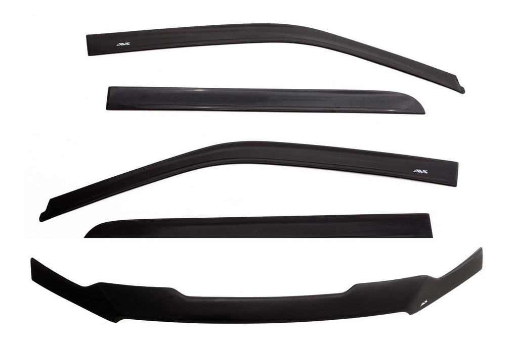Auto Ventshade AVS 56033087 Ventvisor/Bug Shield Combo; Matte Black Finish