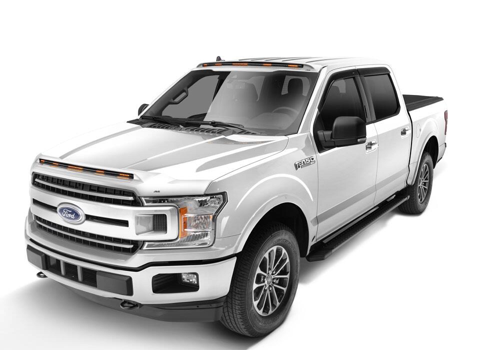 Auto Ventshade AVS 898096-Z1 AeroCab Pro Marker Light Color Match w/ continuous LED; Oxford White for Select Ford F-150