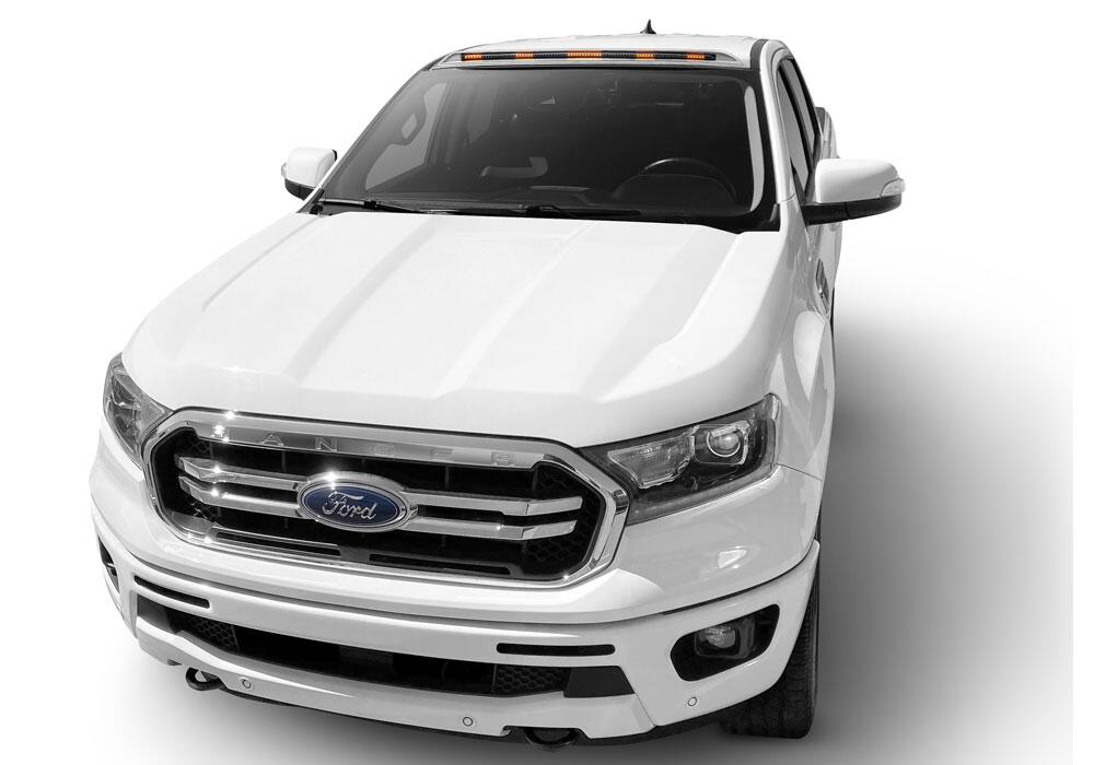 Auto Ventshade AVS 898166-G1 AeroCab Pro Marker Light Color Match w/ continuous LED; Shadow Black for Select Ford Ranger