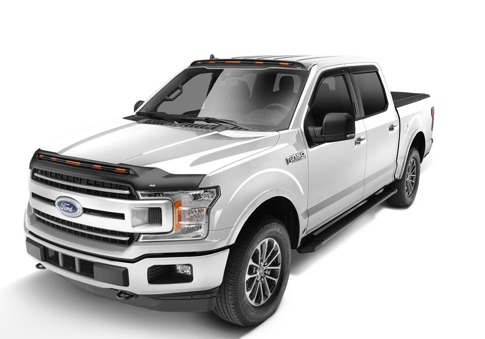 Auto Ventshade AVS 898096 AeroCab Pro Marker Light with continuous LED; Black for Select Ford F-150