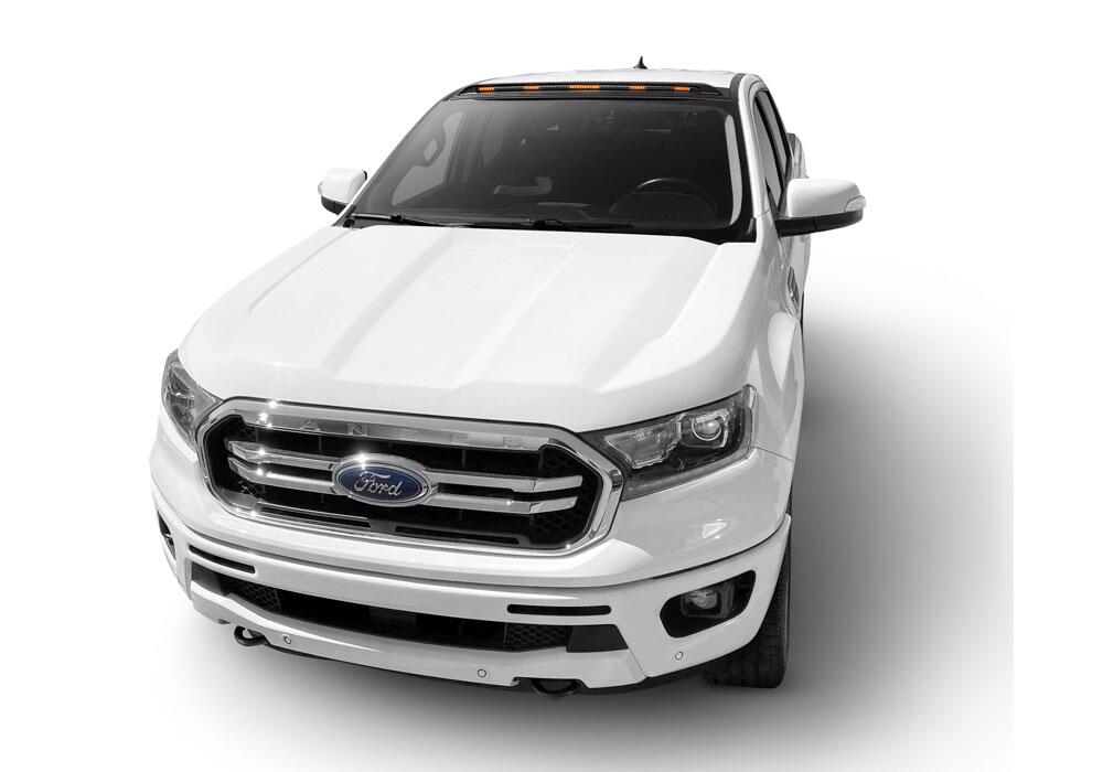 Auto Ventshade AVS 898166 AeroCab Pro Marker Light with continuous LED; Black for Select Ford Ranger