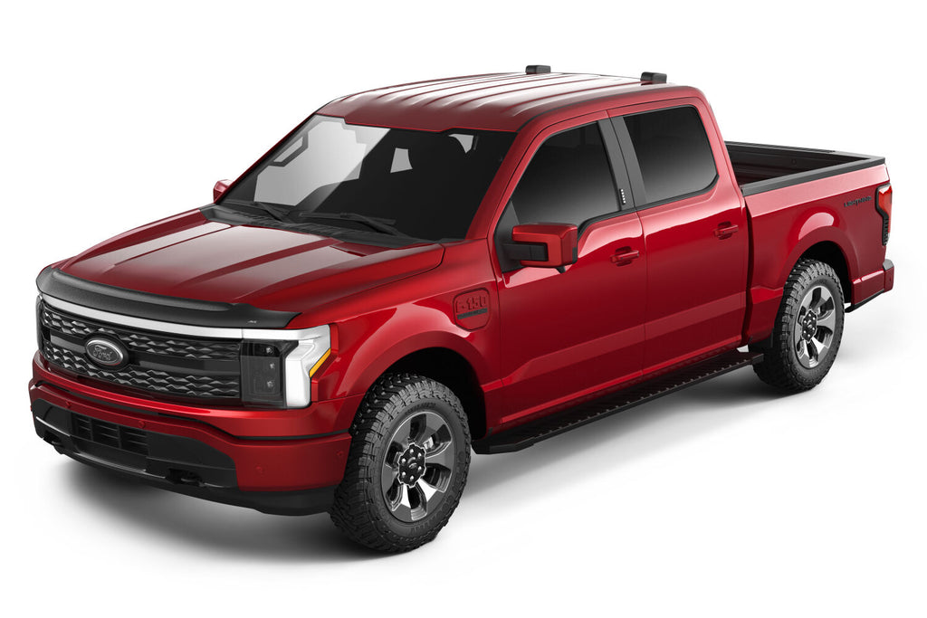 Auto Ventshade AVS 436223 Aeroskin II Hood Protector; Textured Black for Select Ford F-150 Lightning