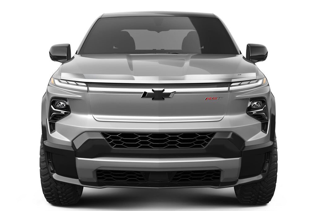 Auto Ventshade AVS 622215 Aeroskin Hood Protector; Chrome for Select Chevrolet Silverado EV