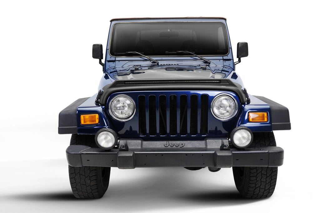 Auto Ventshade AVS 953091 Aeroskin LightShield Pro Hood Shield; Black for Select Jeep Wrangler