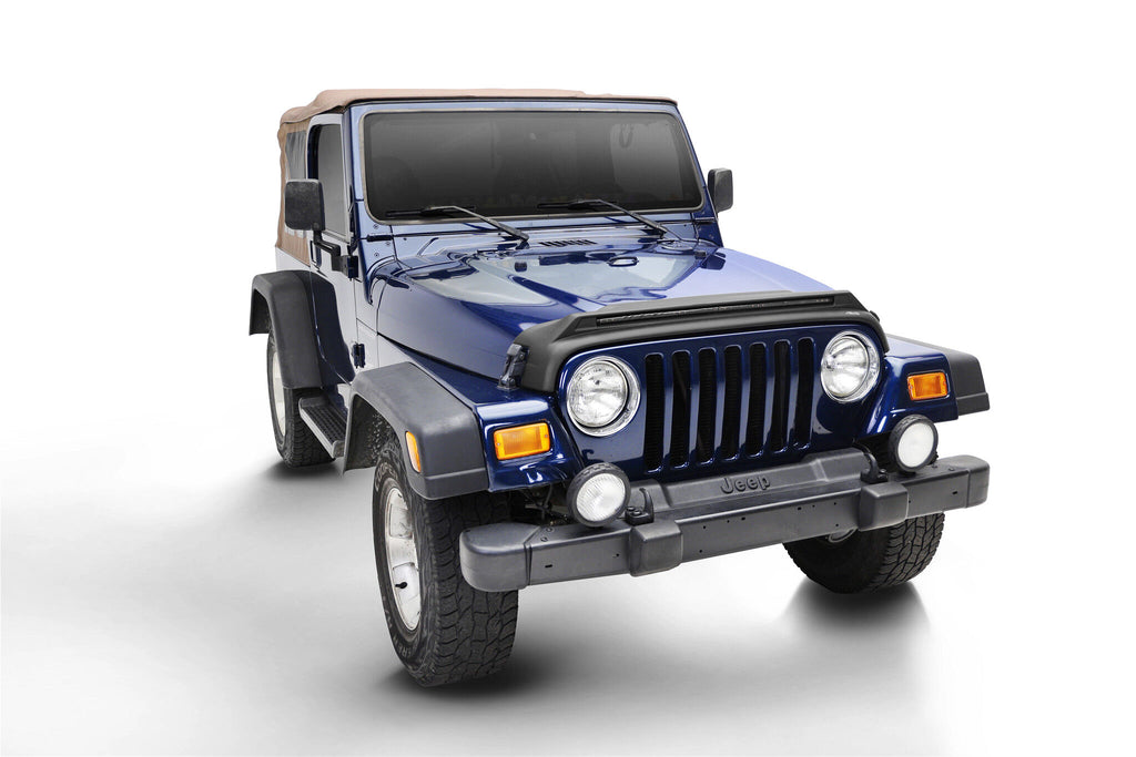 Auto Ventshade AVS 953091 Aeroskin LightShield Pro Hood Shield; Black for Select Jeep Wrangler