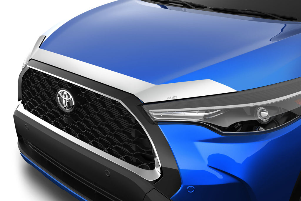 Auto Ventshade AVS 622217 Aeroskin Hood Protector; Chrome for Select Toyota Corolla Cross