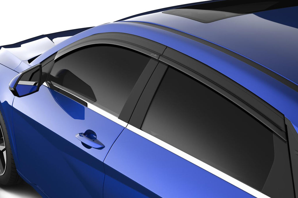 Auto Ventshade AVS 894118 Ventvisor Deflector; Smoke; Low Profile; Outside Mount; 4 pc. for Select Hyundai Elantra