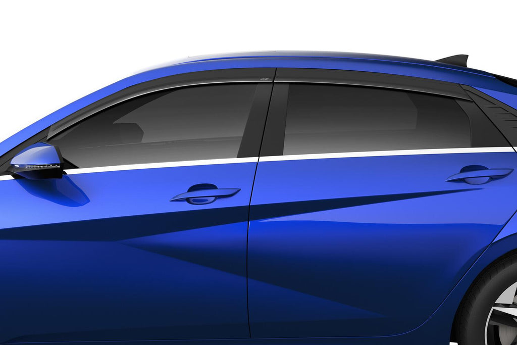 Auto Ventshade AVS 894118 Ventvisor Deflector; Smoke; Low Profile; Outside Mount; 4 pc. for Select Hyundai Elantra