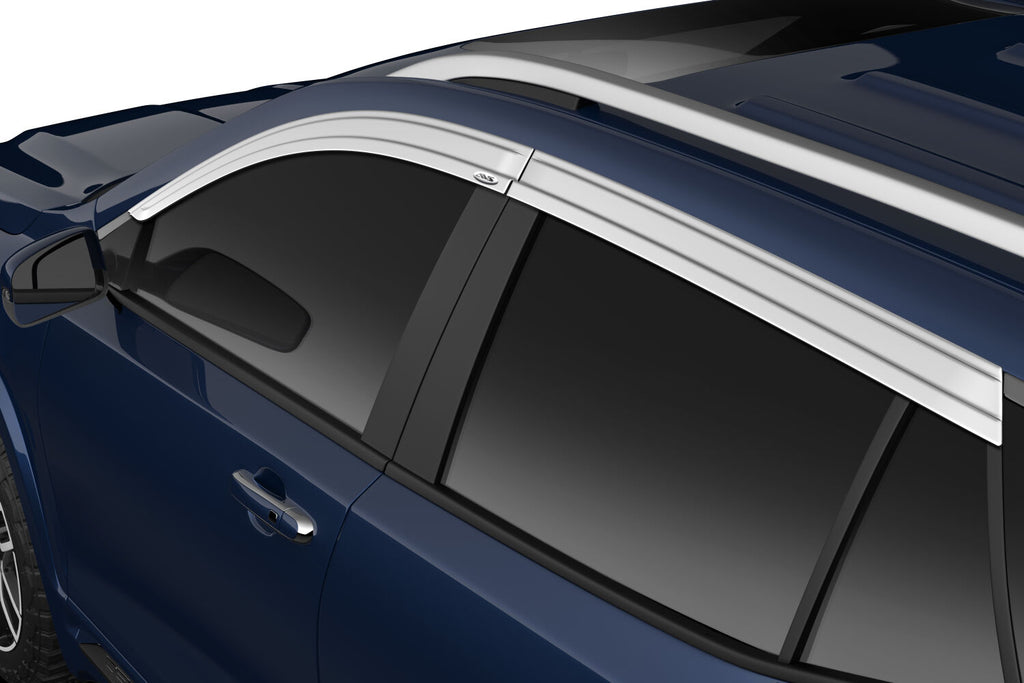 Auto Ventshade AVS 794059 Ventvisor Deflector; Smoke w/Chrome Trim; Low Profile; 4 pc. for Select GMC Terrain