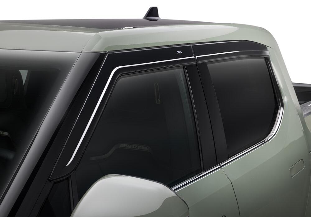 Auto Ventshade AVS 894108 Ventvisor Deflector; Smoke; Low Profile; Outside Mount; 4 pc. for Select Rivian R1T