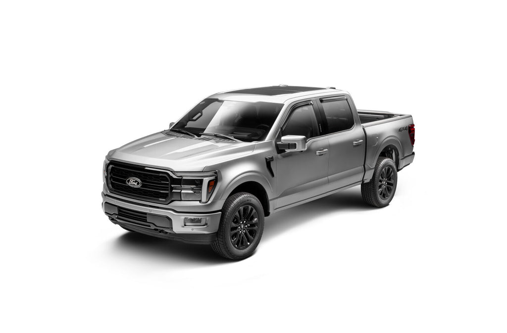 Auto Ventshade AVS 94975 Ventvisor Deflector; Smoke; Outside Mount; 4 pc. for Select Ford F-150, Ford F-250 Super Duty, Ford F-350 Super Duty, Ford F-450 Super Duty