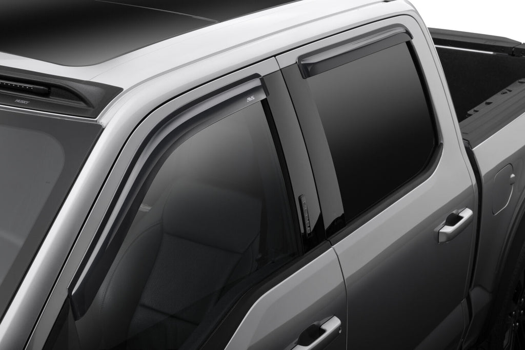 Auto Ventshade AVS 94975 Ventvisor Deflector; Smoke; Outside Mount; 4 pc. for Select Ford F-150, Ford F-250 Super Duty, Ford F-350 Super Duty, Ford F-450 Super Duty