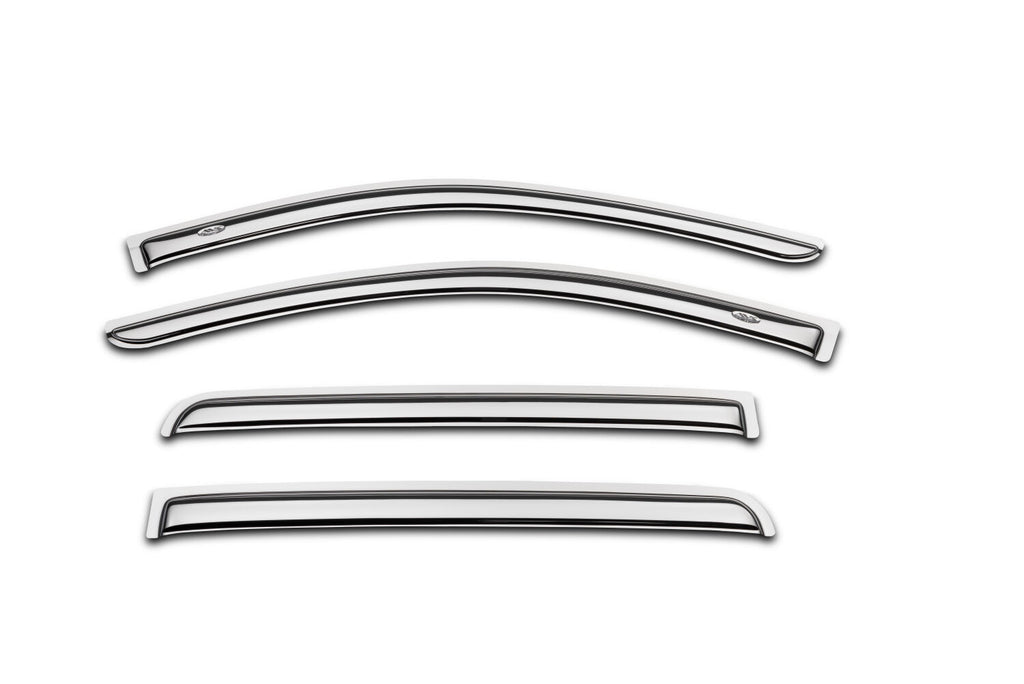 Auto Ventshade AVS 684387 Ventvisor Deflector; Chrome; Outside Mount; 4 pc. for Select Ford Ranger