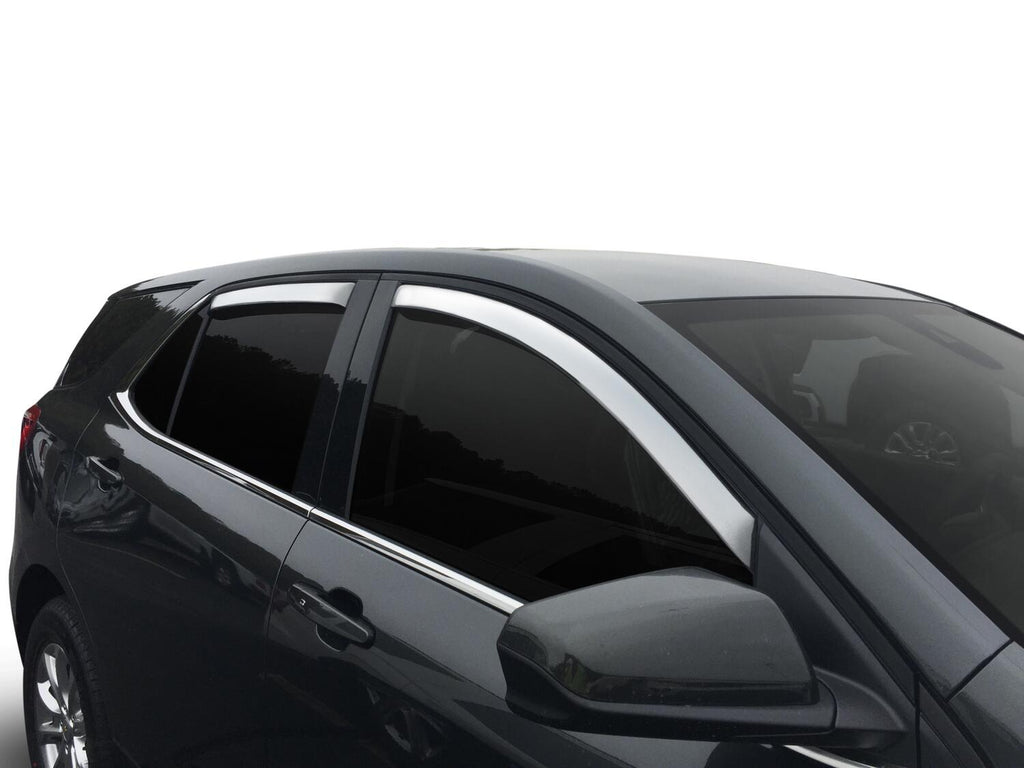 Auto Ventshade AVS 684634 Ventvisor Deflector; Chrome; Outside Mount; 4 pc. for Select Chevrolet Equinox