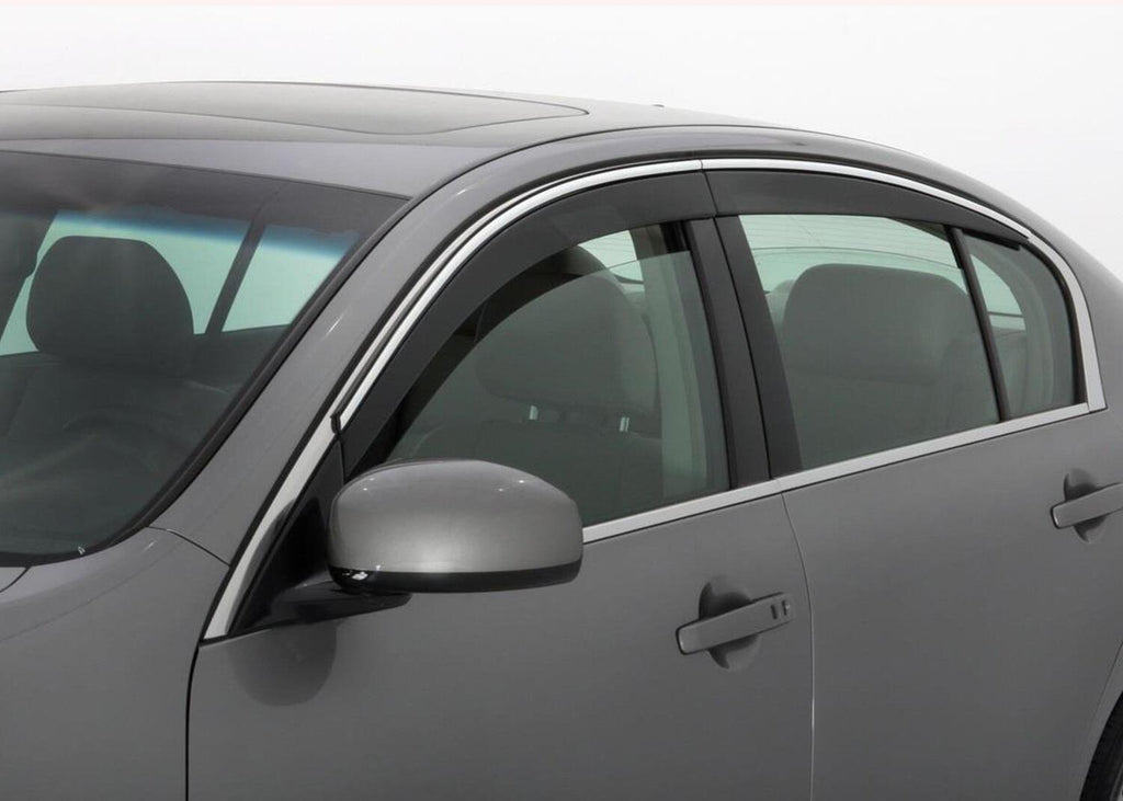 Auto Ventshade AVS 794031 Ventvisor Deflector; Smoke w/Chrome Trim; Low Profile; 4 pc. for Select Cadillac XT4