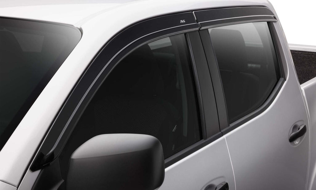 Auto Ventshade AVS 894112 Ventvisor Deflector; Smoke; Low Profile; Outside Mount; 4 pc. for Select Nissan Frontier