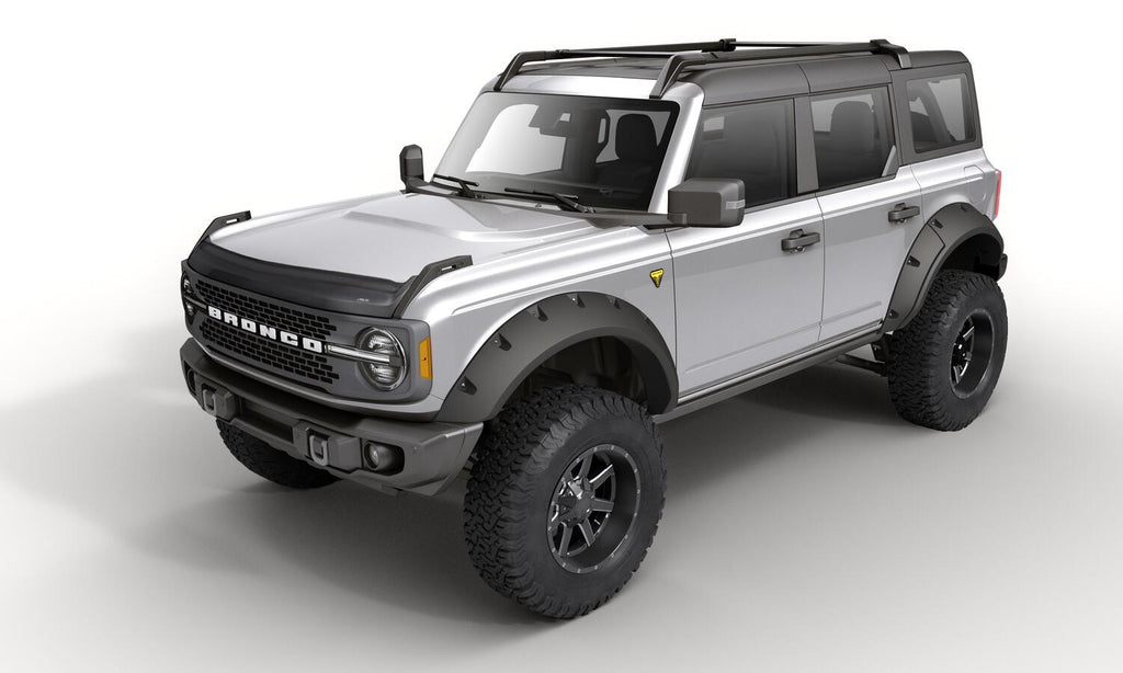 Auto Ventshade AVS 436183 Aeroskin II Hood Protector; Textured Black for Select Ford Bronco