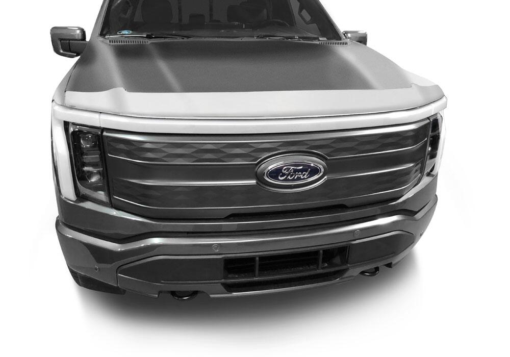 Auto Ventshade AVS 622223 Aeroskin Hood Protector; Chrome for Select Ford F-150 Lightning