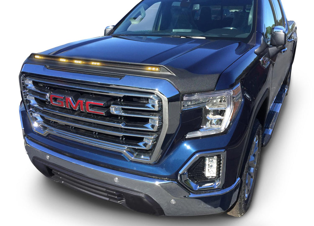 Auto Ventshade AVS 753167 Aeroskin LightShield Hood Shield; Black for Select GMC Sierra