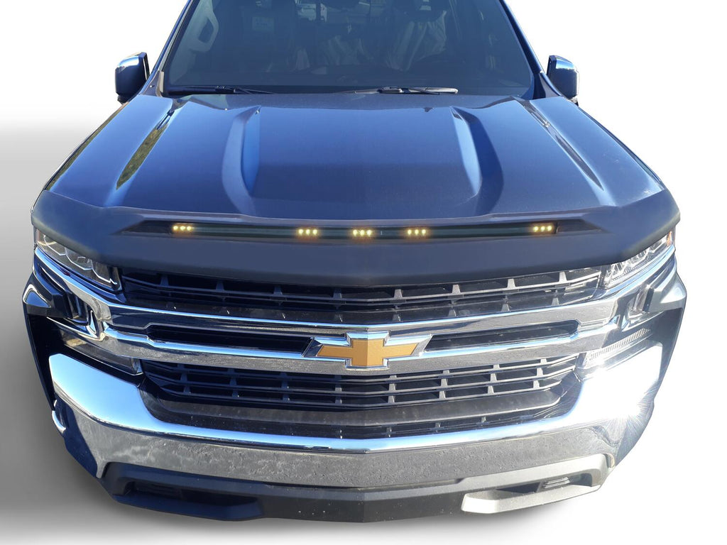Auto Ventshade AVS 753168 Aeroskin LightShield Hood Shield; Black for Select Chevrolet Silverado 1500, Chevrolet Silverado LTD