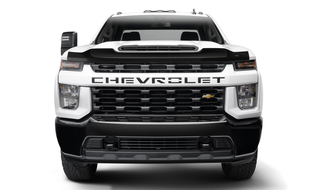 Auto Ventshade AVS 322187 Aeroskin Hood Protector; Smoke for Select Chevrolet Silverado HD, Chevrolet Silverado HD