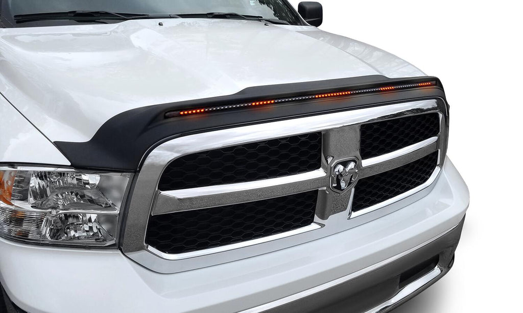 Auto Ventshade AVS 953004 Aeroskin LightShield Pro Hood Shield; Black for Select Dodge Ram 1500, Ram 1500, Ram Classic