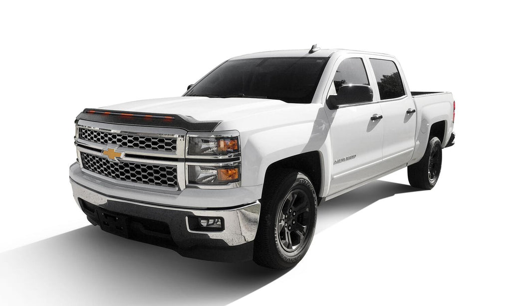 Auto Ventshade AVS 953123 Aeroskin LightShield Pro Hood Shield; Black for Select Chevrolet Silverado 1500, Chevrolet Silverado LD