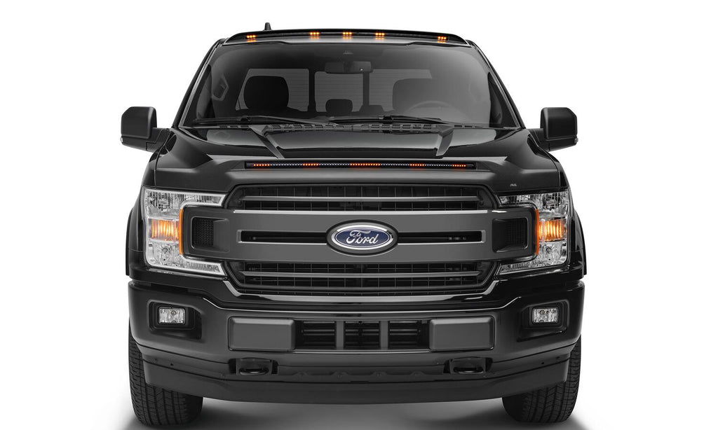 Auto Ventshade AVS 953096 Aeroskin LightShield Pro Hood Shield; Black for Select Ford F-150